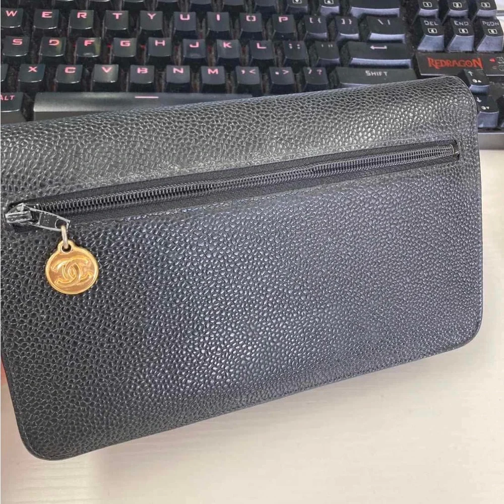 Chanel Textured Black Clutch - Picture 2 of 11